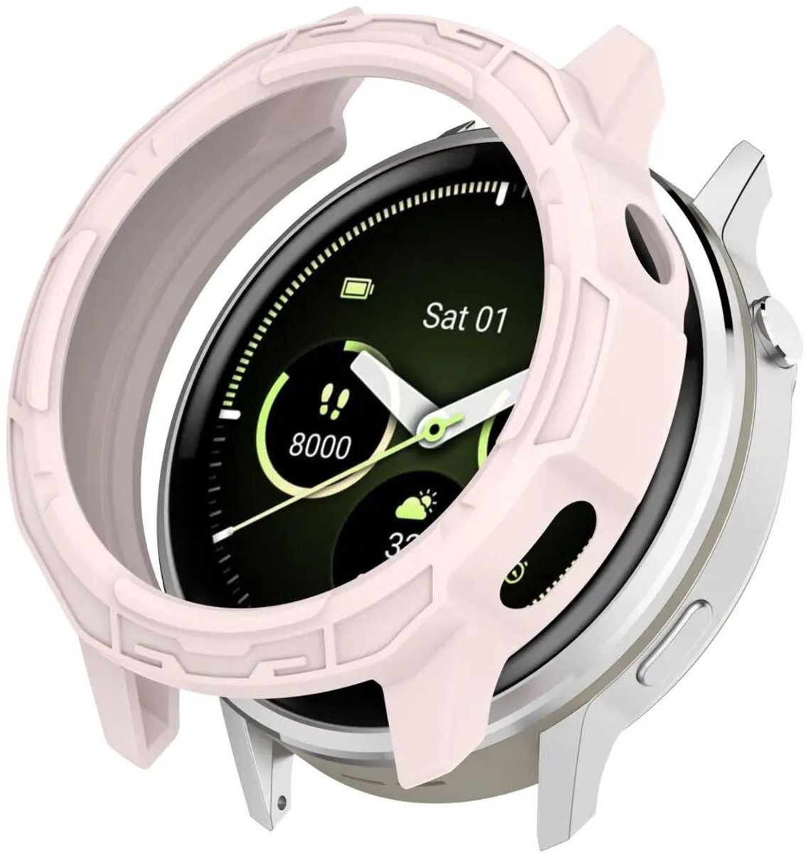 Hoesje Geschikt voor Garmin Venu 4 45MM - TPU Bumper Case - Roze