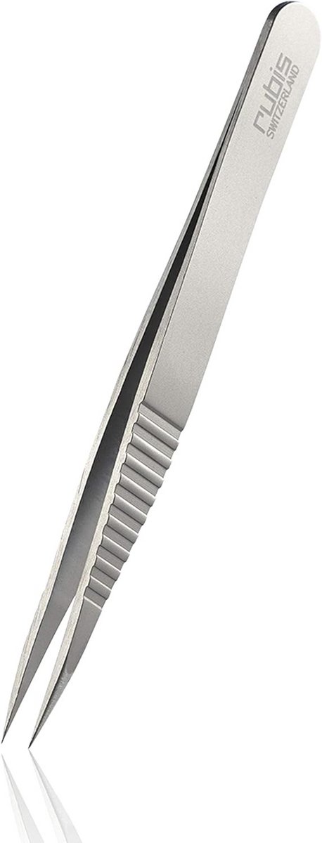 Splinterpincet ProGrip - Puntpincet - Splinters Verwijderen - Geribbelde antislip grip - 122 cm - Zilverkleurig