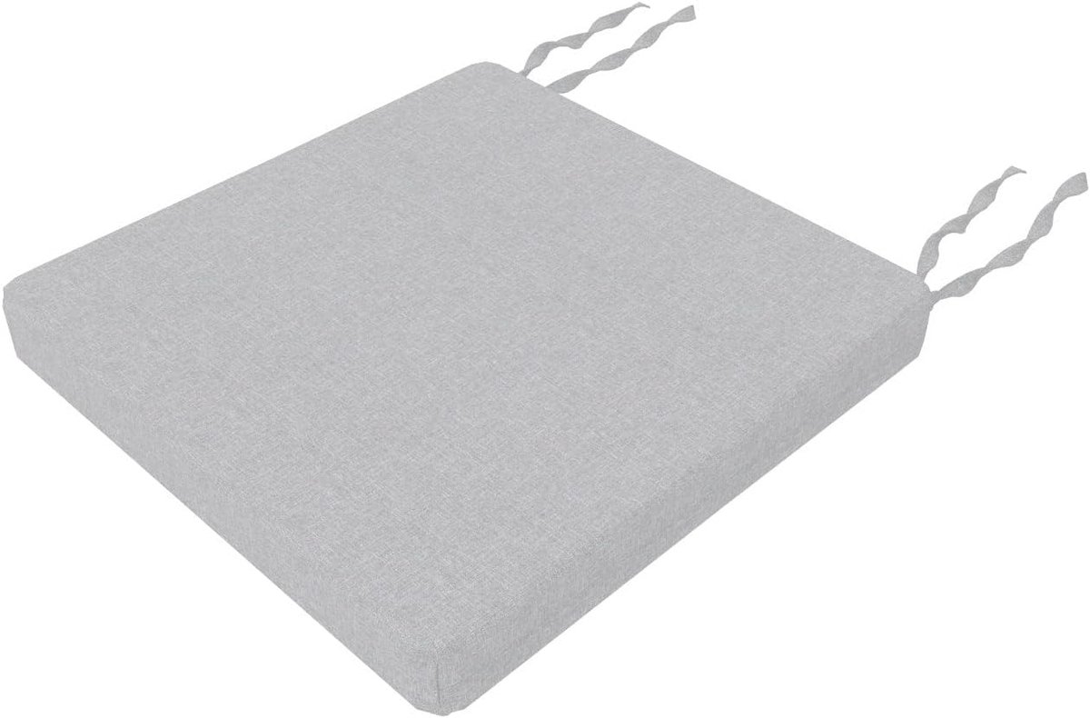 Zitkussen Vierkant - Stoelkussen - Comfortabel Zitten - Afneembare Hoes - 40x40cm - Lichtg