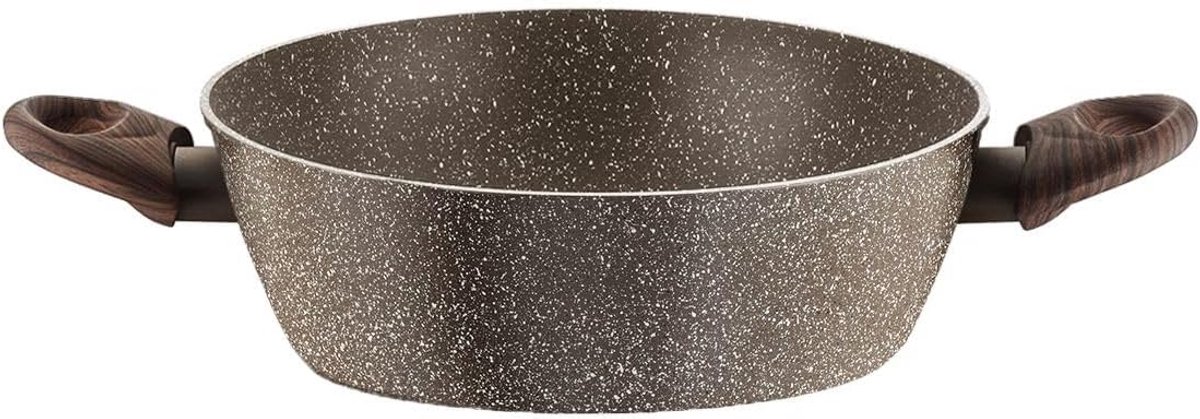 Koekenpan Aluminium - Koekenpan Non-stick - Lekker Koken - Stevige Aluminium Constructie - 26 cm - Zwart