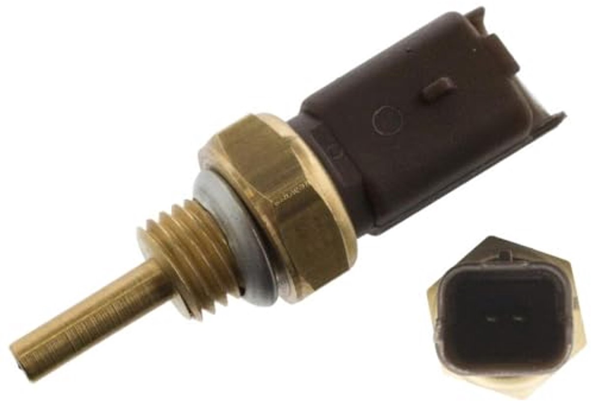 Koelmiddeltemperatuursensor - Temperatuursensor - Motormanagement - 2 Aansluitingen - 25 g - Bruin