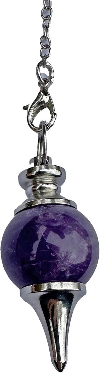 Amethist Pendel - Kristallen Hanger - Energie Waarneming - Positieve Energie - 20 gram - P