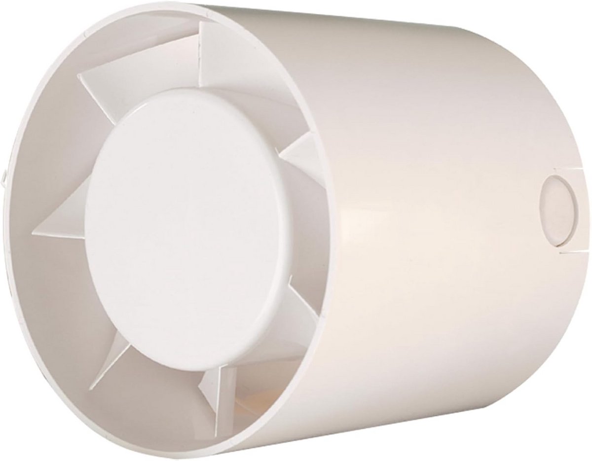Afzuigventilator - Badkamer Ventilator - Lucht Verversen - Met Timer - 100 mm - Wit