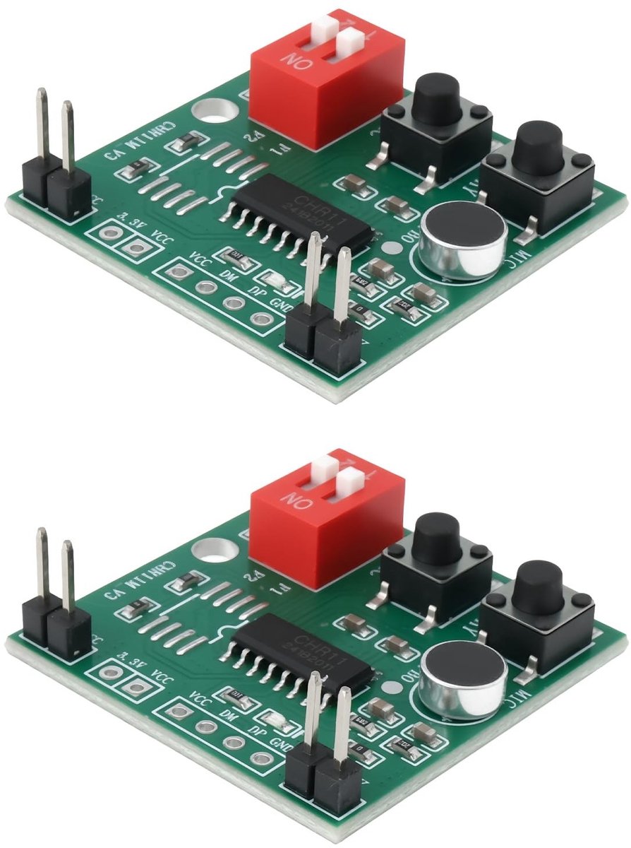 Dailygoods- Geluidsspeler 35s Opnamegeheugen - DIY Geluid Opname Chip - LED Indicator - Externe Flash Ondersteuning - Flexibele Opnamemodi - Eenvoudige Bediening - Geluidsmodule