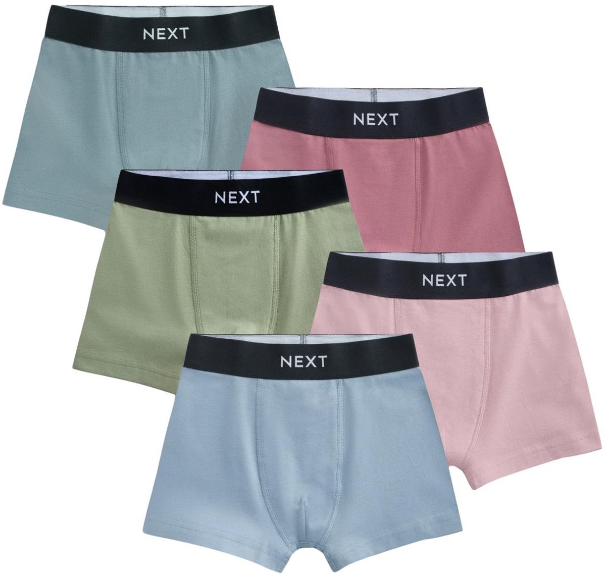Next - Jongens - Set van 5 boxershorts - Blauw