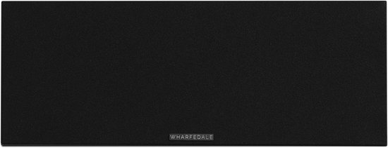 Zwarte speaker met 'WHARFEDALE' logo op de voorkant.