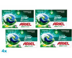 Ariel All-in-1 Pods Universal+ Touch of Lenor Unstoppables – 4 x 19 Wasbeurten - 4 Stuks