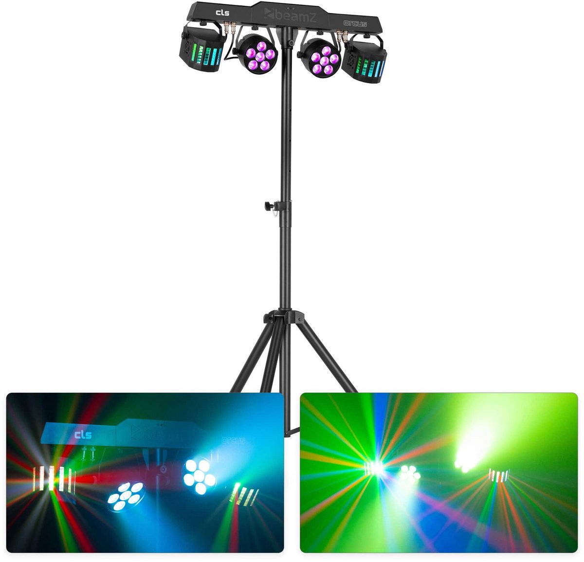 Feestverlichting op statief - BeamZ CLS Orcus Partybar - Discolampen - DMX en muziekmodus