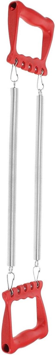 Borst Expander - Fitness Trainer - Spieropbouw Kinderen - Veilige Antislip Grepen - 25 x 10 x 5 cm - Zilver