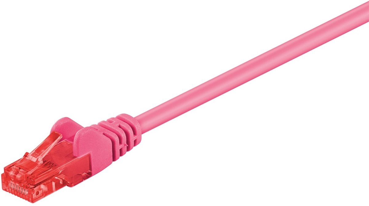 Wentronic CAT6 Netwerkkabel - RJ45 - Magenta - 10 m