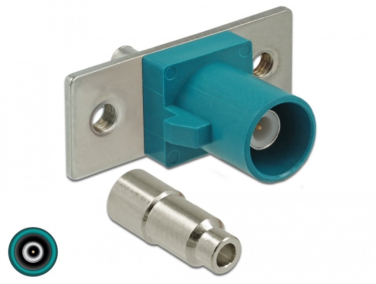 Fakra Z -plug veerpen voor soldeer 2 voorgeparte gaten