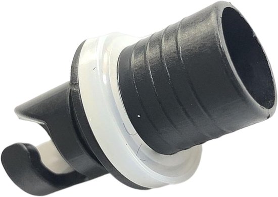 Ventiel Adapter - Luchtpomp Connector - Kajak Opblazen - Duurzaam Nylon Materiaal - 2 cm x 5 cm - Zwart — afbeelding 4