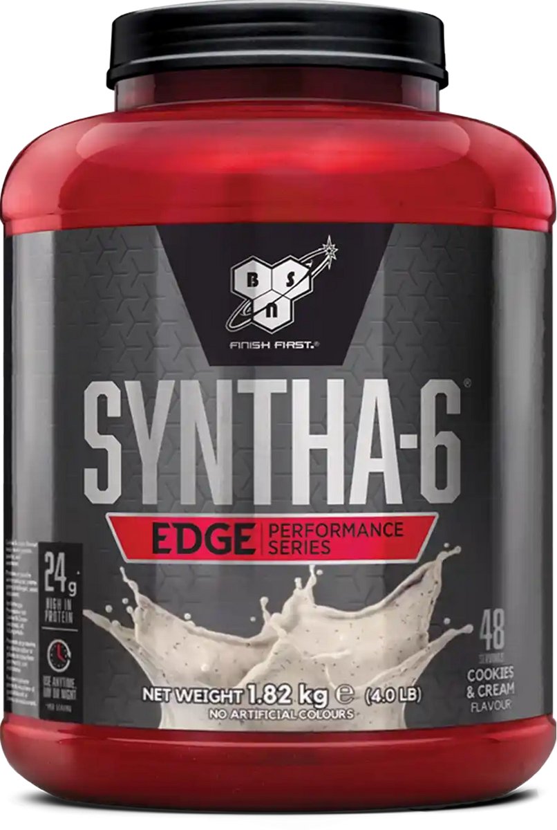 BSN Syntha-6 Edge Proteine Poeder - Eiwitshake Cookies & Cream - Whey Protein - 1800 gram (48 shakes)
