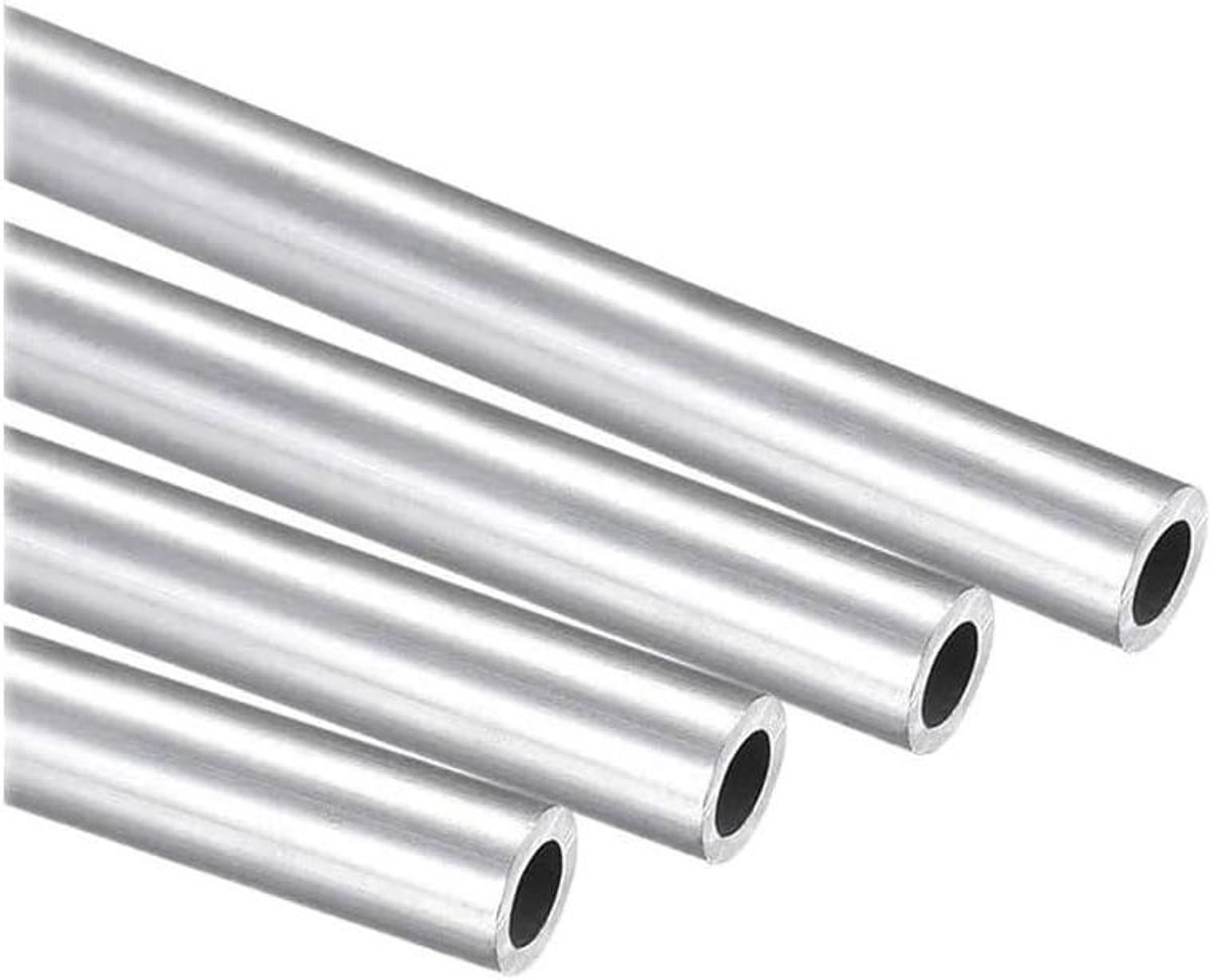 Aluminium Buis - Holle Ronde Pijp - Bouw Projecten - Hitte Behandelbaar - 490 Mm Lengte - Aluminium
