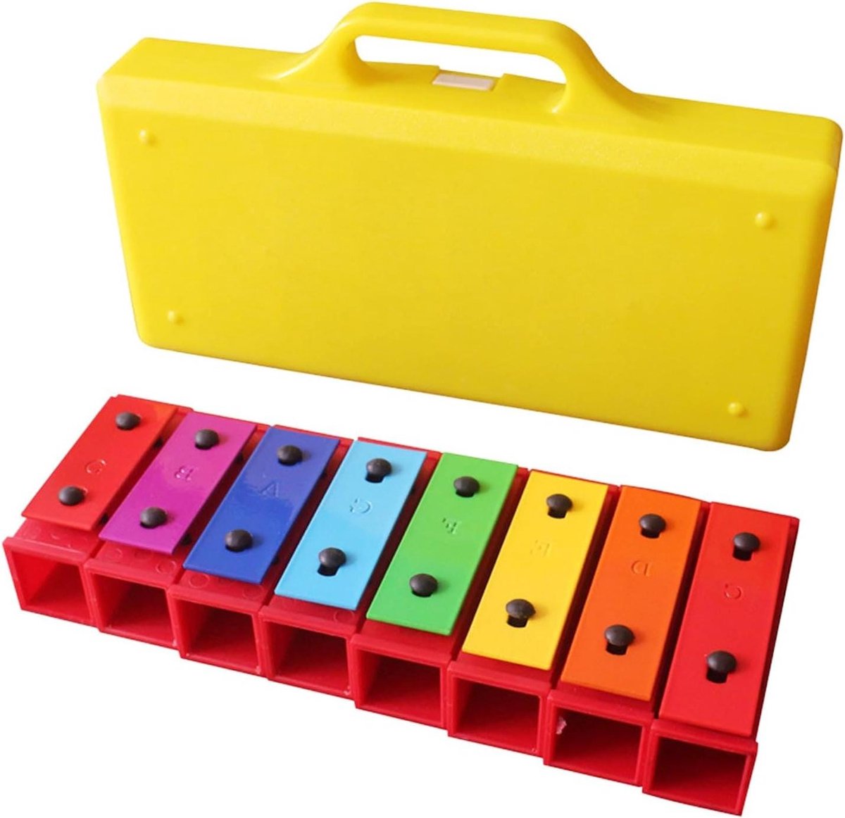 Xylofoon Kinderen - Muzikaal Speelgoed - Muziek Leren - 8 Noten Kleurrijk - 32 cm - Veelkleurig