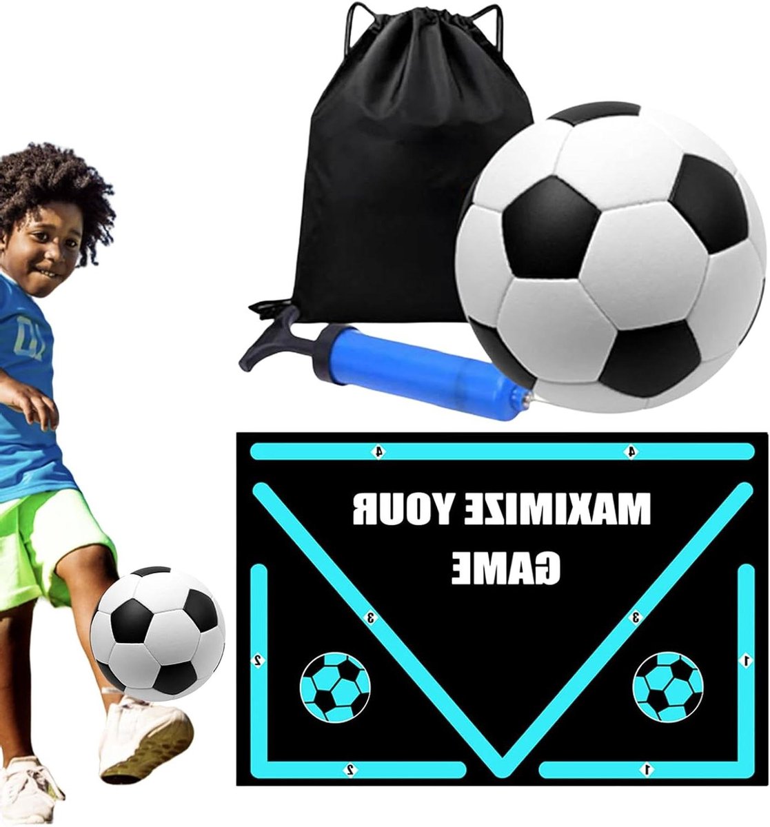 Voetbal Trainingsmat - Oefenapparatuur Set - Balcontrole Verbeteren - Antislip Opvouwbaar - 90x60 cm - Niet gespecificeerd