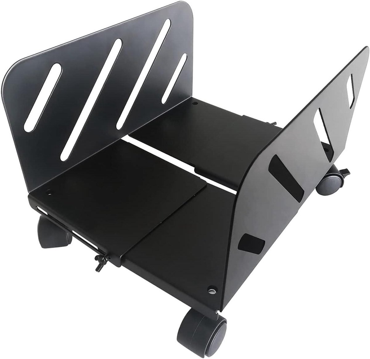 CPU Houder - PC Standaard - Desktop Stabiliteit - Universeel Ontwerp - Mobiele Kar - Zwart