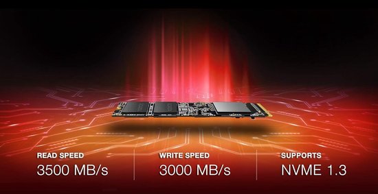 Interne SSD - Opslag Medium - Snelle Data Toegang - PCIe Gen3x4 NVMe - 512GB - Zwart — afbeelding 3