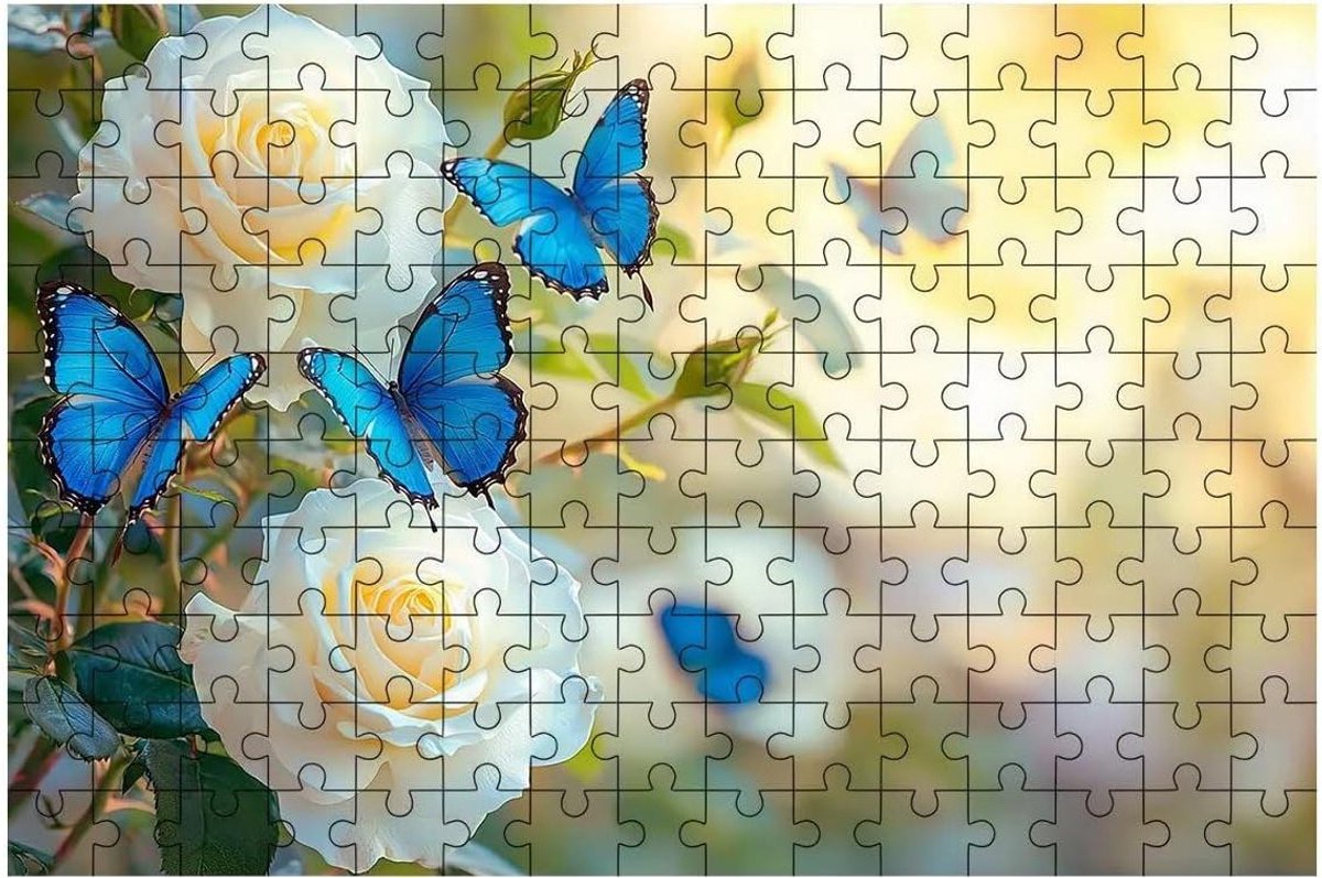 Houten Puzzel - Legpuzzel - Ontspanning - Lindehout Materiaal - 2000 Stukjes - Meerkleurig