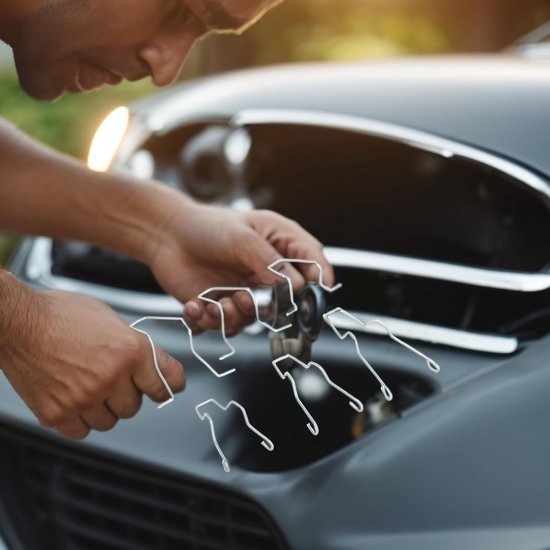 6 Stuks Stalen Koplamp Bevestigingsveren voor H1/H3/H4/H7 - Perfecte Bescherming en Ondersteuning voor Autoverlichting — afbeelding 2