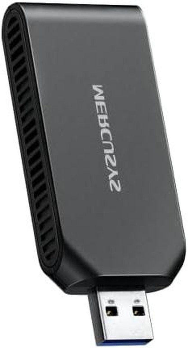 USB WiFi Adapter - Draadloze Netwerkkaart - Sneller Internet - Wi-Fi 6 Technologie - AX1800 - Zwart