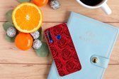 Back Case Honor 20 Lite TPU Siliconen Hoesje Rood Rose