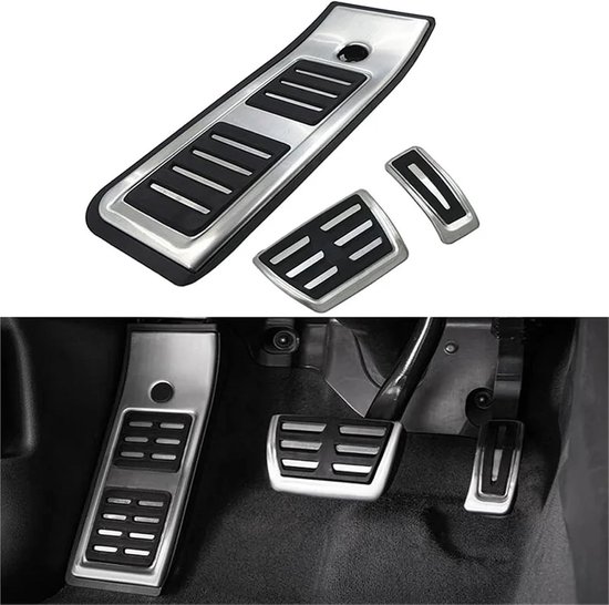 Pedaalhoezen Set - Auto Pedalen - Veiliger Rijden - Antislip Oppervlak - 3 Stuks - Metaal — afbeelding 4