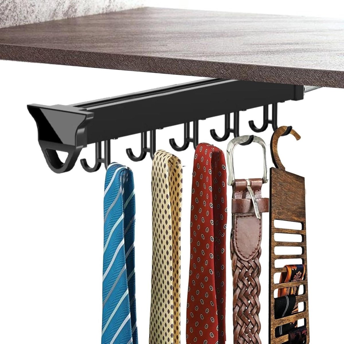 Kast Organizer - Hanger Rek - Accessoires Opbergen - Veelzijdige Haken - 55 cm - Zilver