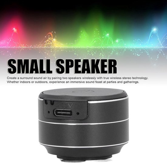 Bone Conduction Speaker, Portable Wireless Stereo Sound Creative Speaker with Suction Cup, BT5.3, Mini Speaker for Shower, Room, Bicycle, Car (BLACK) van Merkloos — afbeelding 3