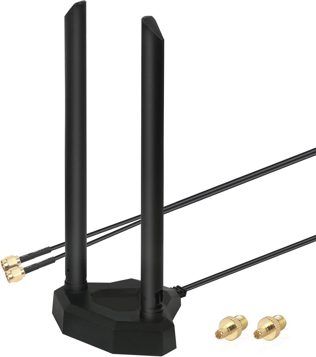 4G LTE Antenne - Netwerk Versterker - Mobiele Verbinding - 8dBi Omnidirectioneel - 2 Meter Kabel - Zwart