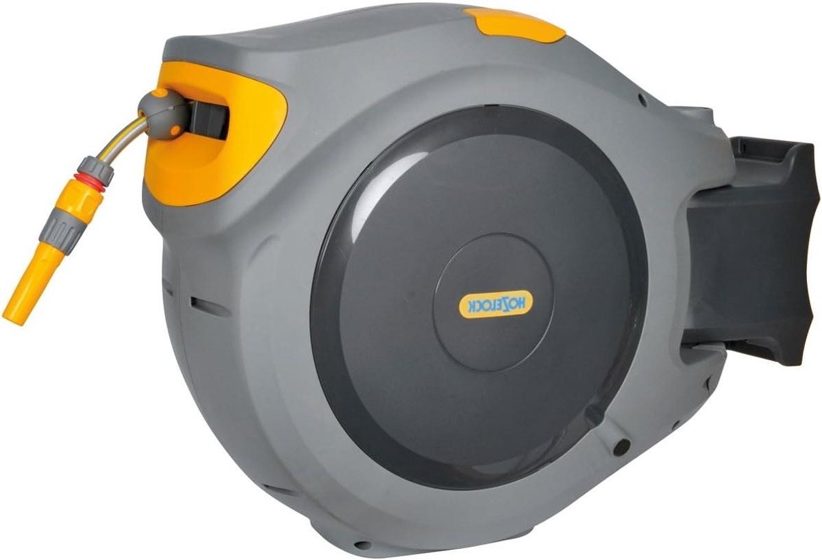 Automatische Slanghaspel - Wandslangbox - Tuin Besproeien - Langzame Terugloop - 40 Meter Slang - Antracietgrijs