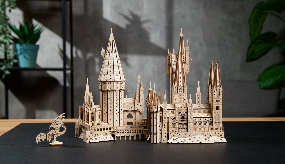 UGEARS 3D Modelbouw - Hogwarts™ Castle - Harry Potter™ - Mechanisch Bouwpakket Hout - Educatief Speelgoed — afbeelding 19