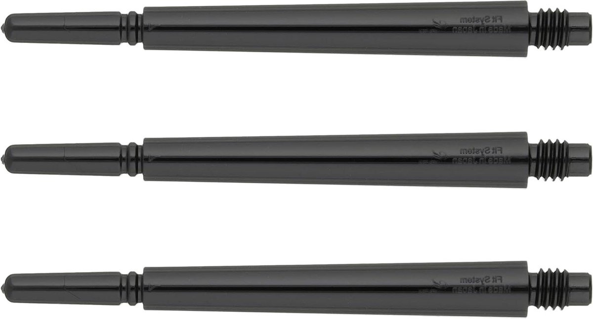 Dart Shafts - Vlieg Accessoires - Precisie Werpen - Versterkt Kunststof - Maat 7 - Zwart
