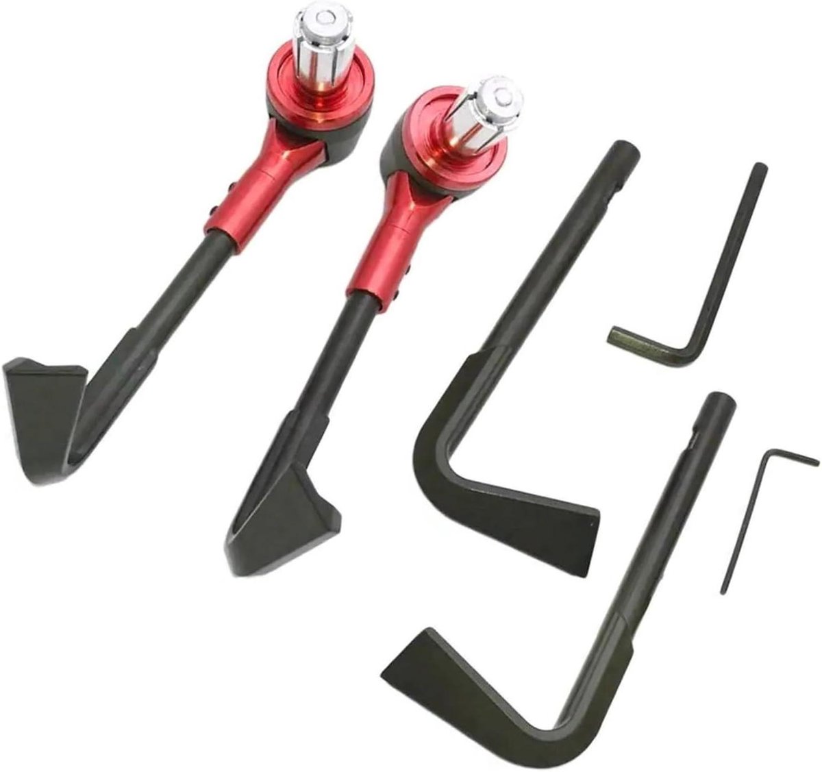Handbeschermers Motor - Stuur Protectors - Bescherming Tijdens Rijden - Universele Pasvorm - 7/8 Inch - Rood