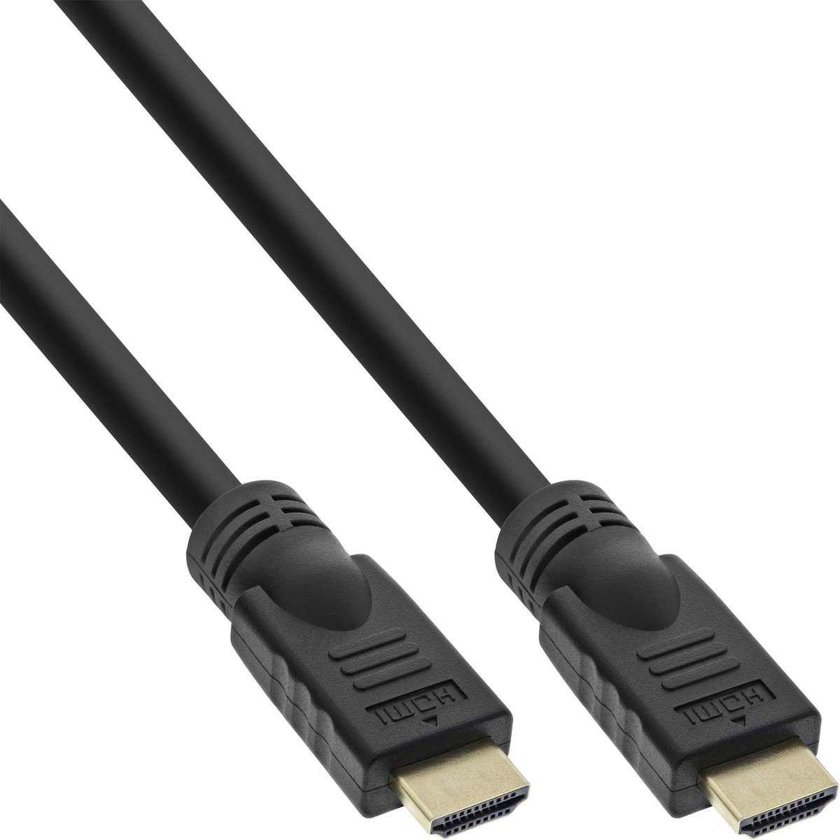 InLine® HiD HDMI kabel, HDMI HS met Eth, Premium, 4K2K, male / male, goud, 7,5m