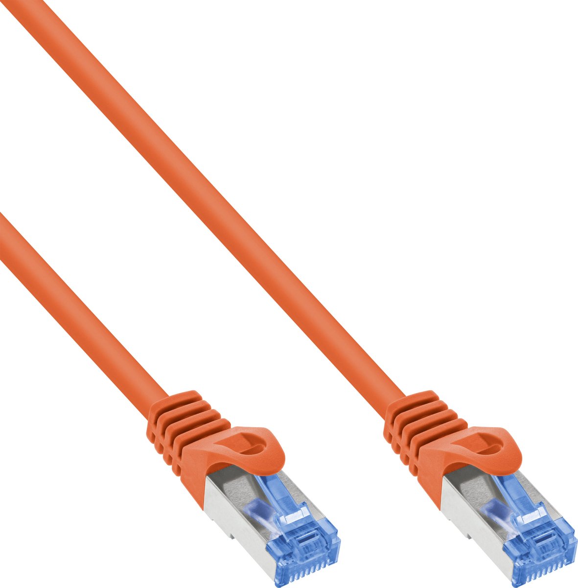 InLine® patchkabel, Cat.6A, S/FTP, TPE (LSZH), CCA, oranje, 10m