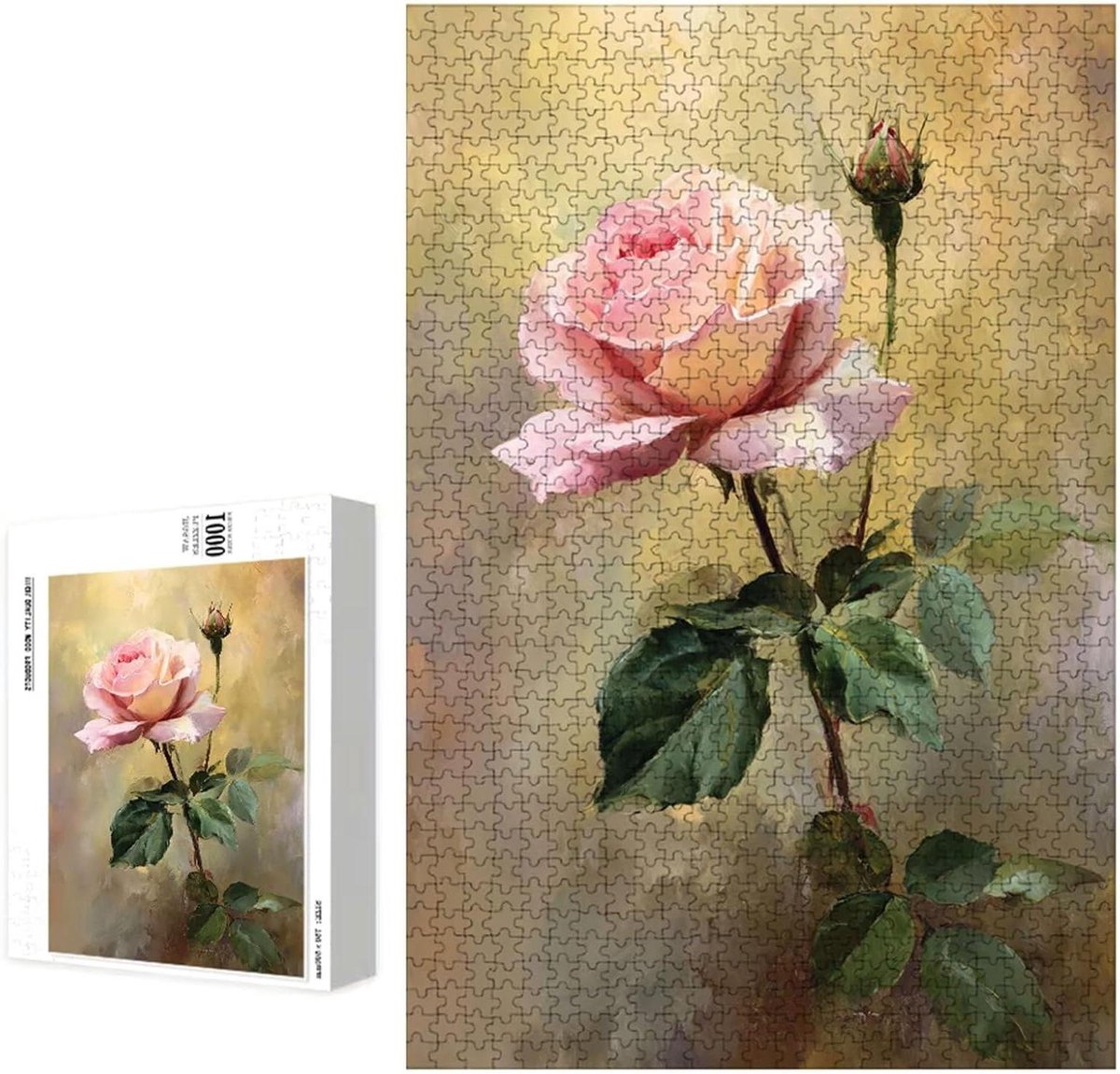 Houten Puzzel - 5000 Stukjes - Ontspanning Thuis - Precisie Gesneden - 181 x 105 cm - Roze