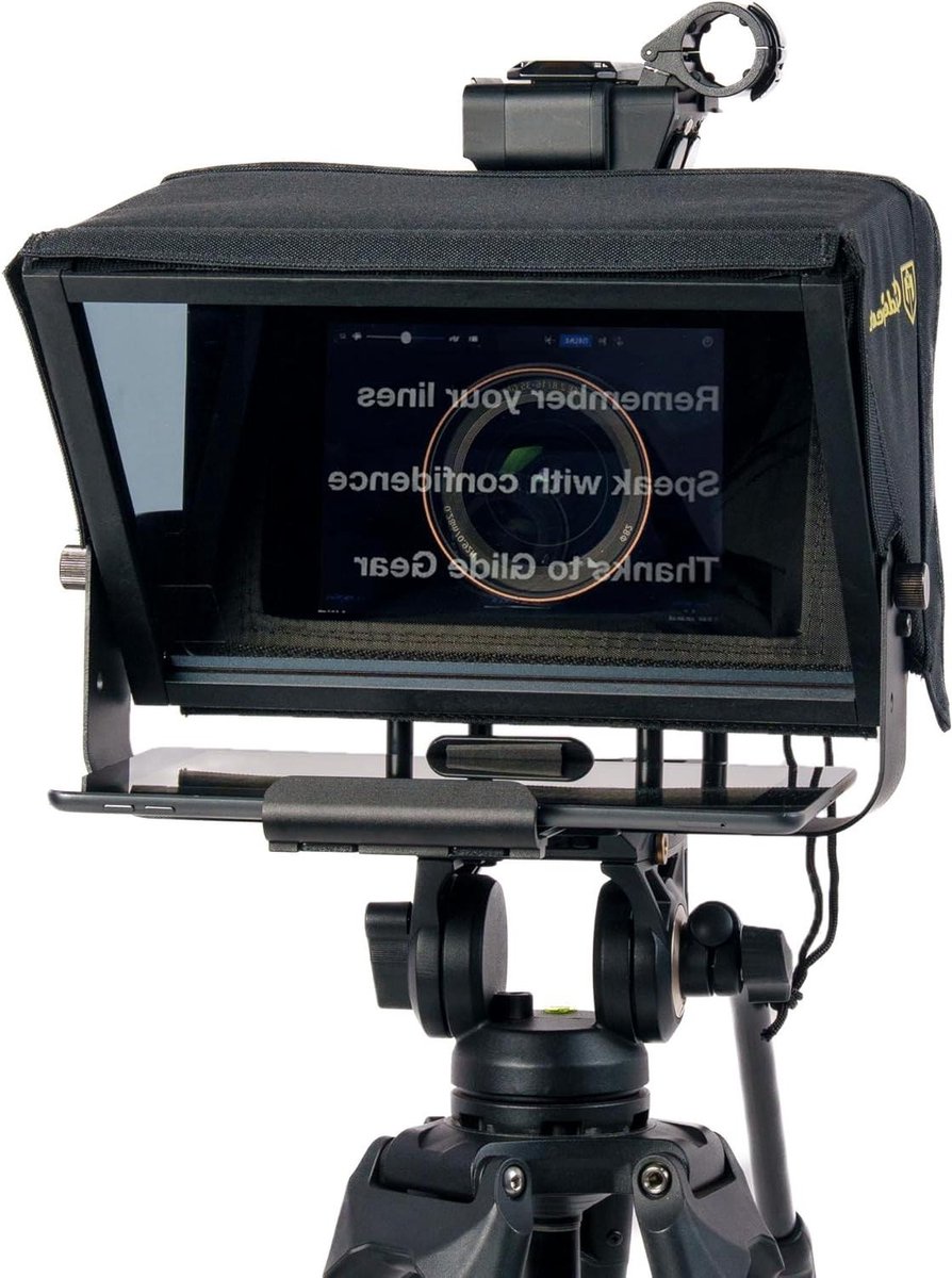 Teleprompter Scherm - Tekstlezer - Video Opnames - Inklapbaar Ontwerp - Tot 105 inch - Zwart