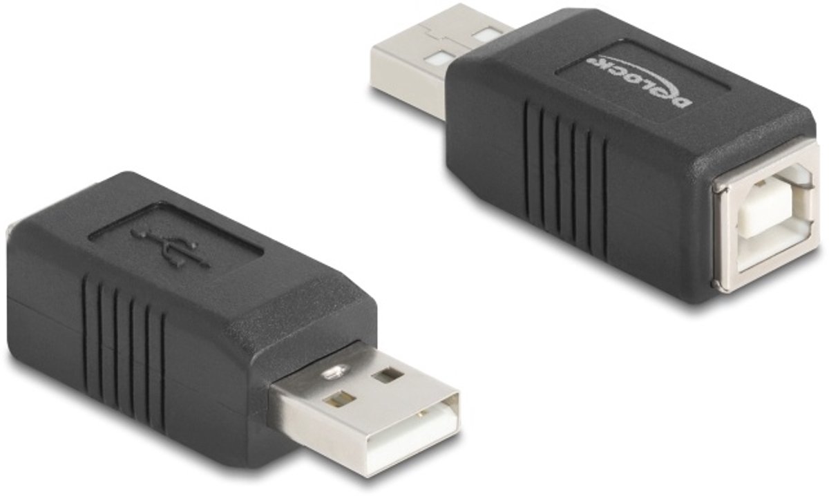 Delock USB 2.0 Adapter USB Type-A male to USB Type-B female