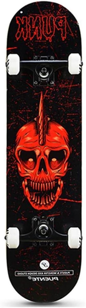 Skateboard Compleet board Trucs en stunts Dubbel kicktail ontwerp 31 inch A