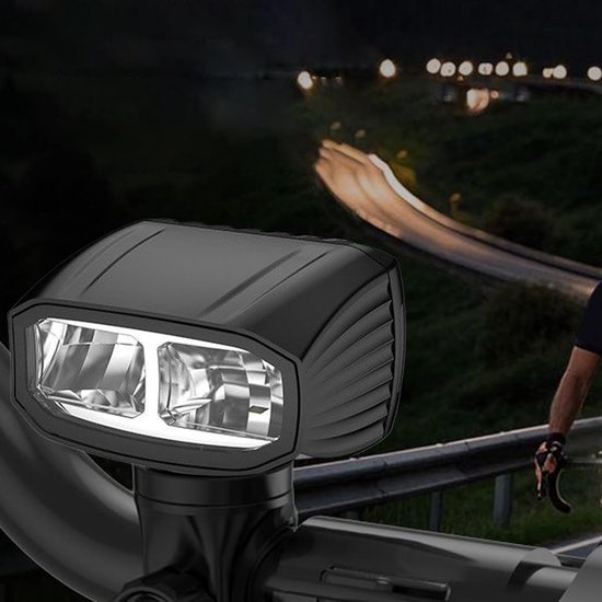 Fiets Voorlicht - Fietslamp Oplaadbaar - Veilig Fietsen - Waterdicht Groot Licht - 1000 Lumen - Zwart — afbeelding 4