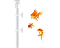 Aquarium Voederbuis - Transparante Voederbuis - Vis Voeren - Efficiënte Voedselcontrole - 25 cm - Transparant