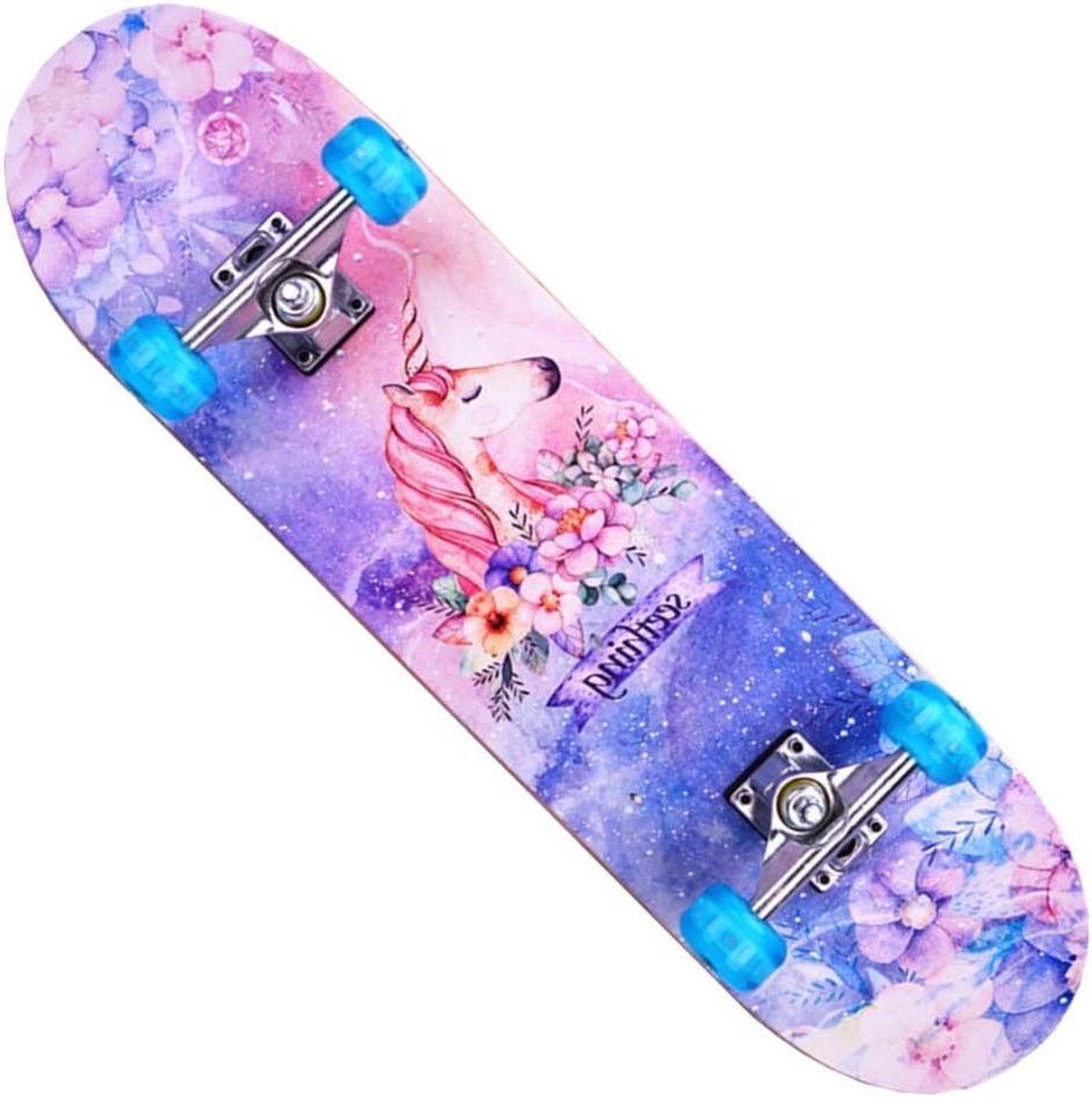 Longboard Skateboard Compleet Board Buiten Cruisen 7 Laags Maple Dek 80cm Met Patroon