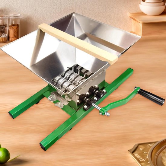 Fruitmolen - Sapcentrifuge - Sap Maken - Handmatige Bediening - 7 Liter Trechter - Groen — afbeelding 3