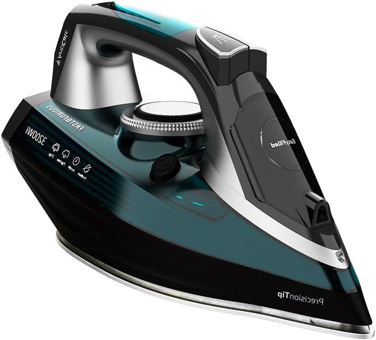 Stoomstrijkijzer - Krachtig strijkijzer - Snel kreukels verwijderen - Automatische uitschakeling - 3200 Watt - Blauw