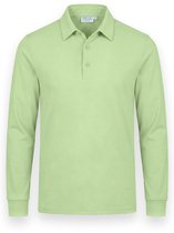 Vercate - Polo homme manches longues - Polo sans repassage - Vert - Coupe slim - Excellent Katoen - Homme - Taille M