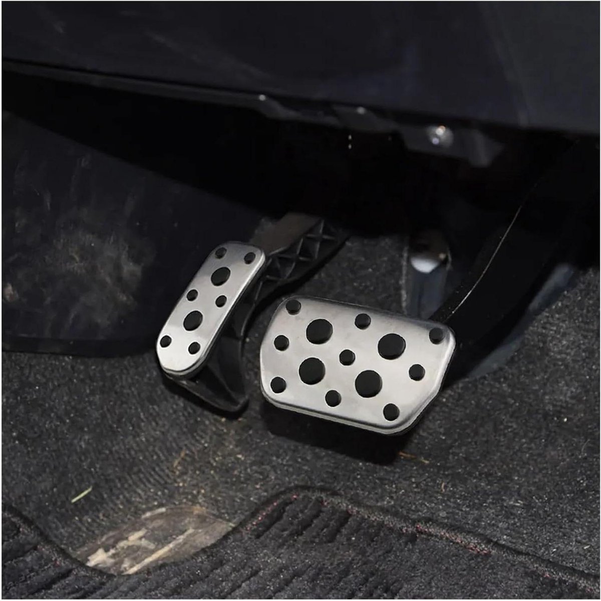 Auto Pedaal Covers - Pedaal Pads - Verbeterde Grip - Roestvrij Staal - One Size - One Color