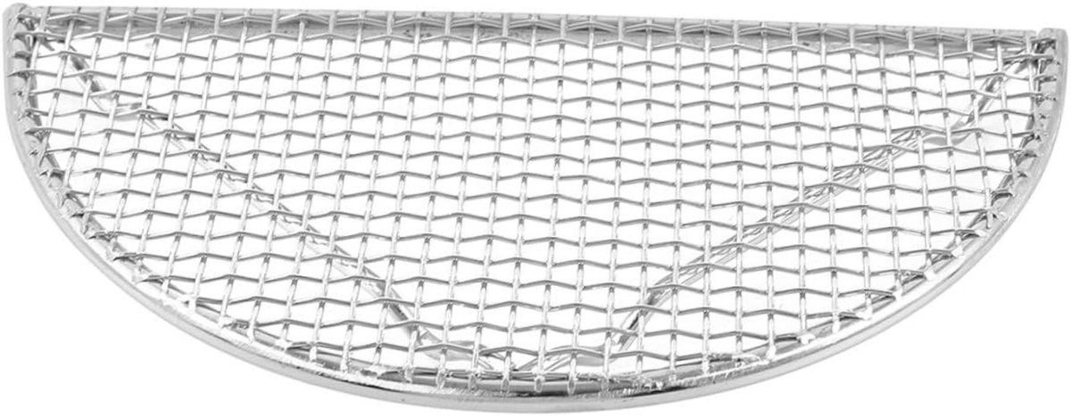 Barbecue Grill Net BBQ Mesh Mat Buiten Koken Halfrond Ontwerp 20 cm Zilver