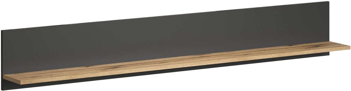 trendteam wandplank Esteban antraciet BHT 167 x 25 x 18 cm