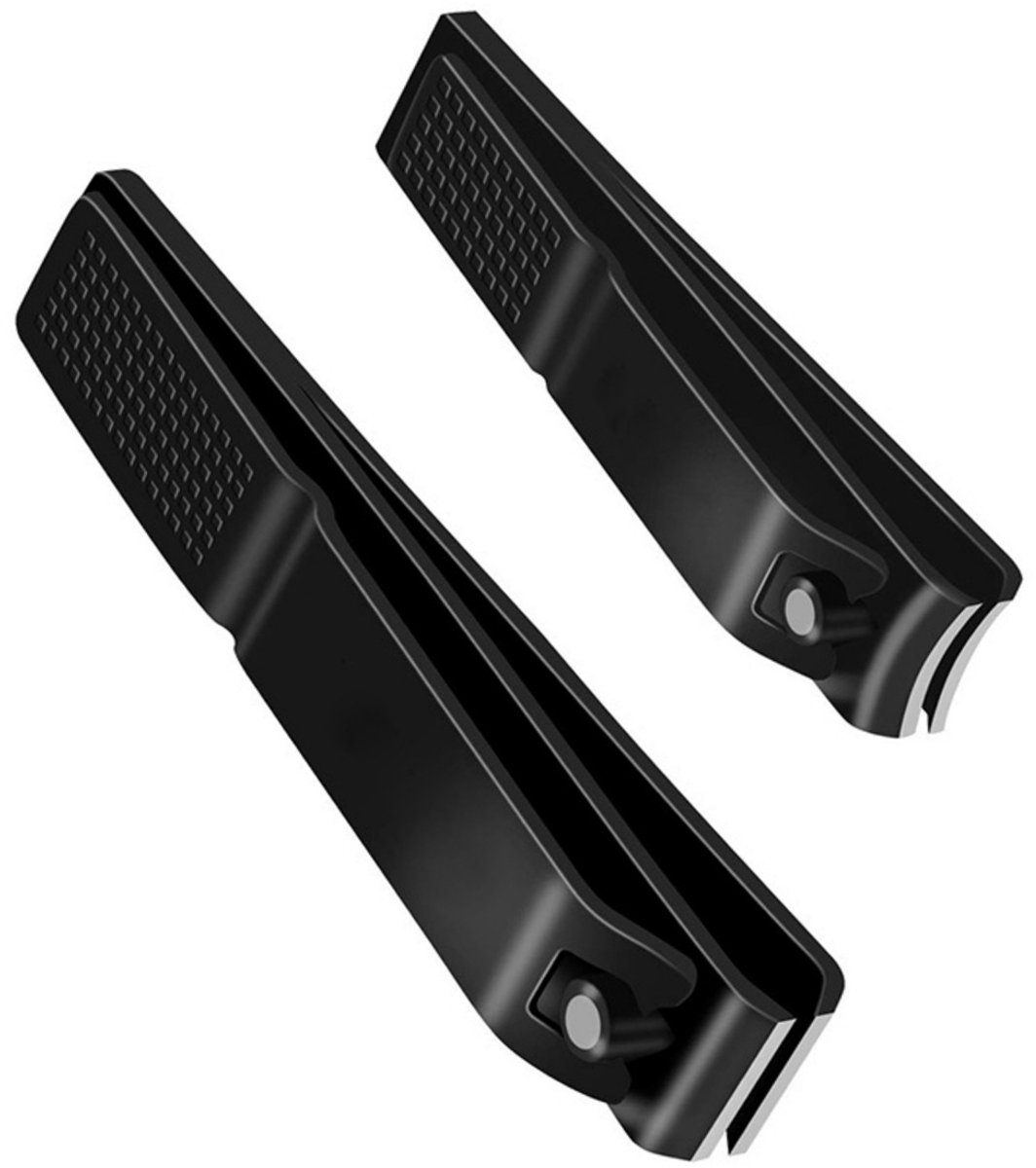 TOVBMUP Nagelknipperset - Nagelknipper met extra brede opening - Geschikt voor vinger- en teennagels - Premium roestvrij staal Extra scherpe, stevige nagelknipper - 2 stuks